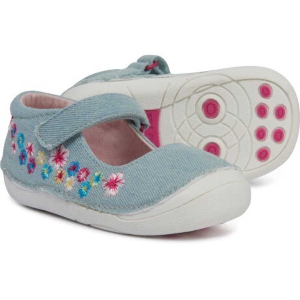 Sole Play Girls' Mary Janes,Light Blue 5T